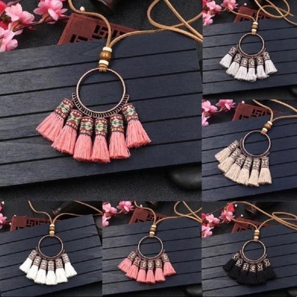 Tassel Boho Necklaces - Picture 1 of 8